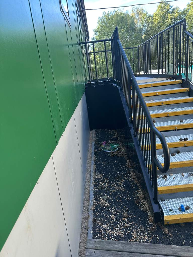 New galvanised access steps and handrails Ebbsfleet