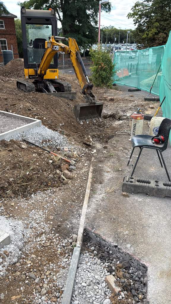 Kerbing and sub-base works St Andrews