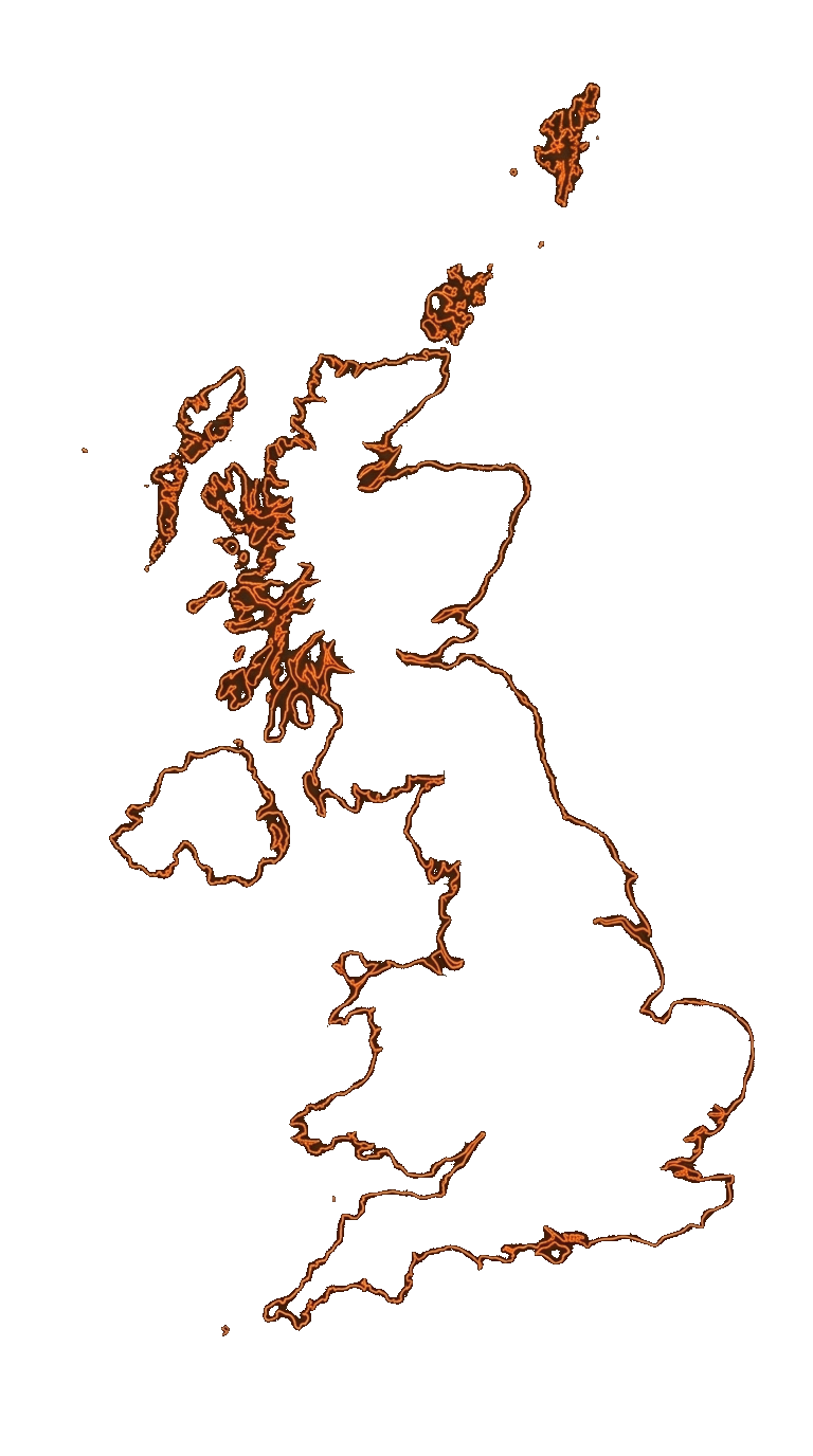 M.Smithson LTD UK coverage map — civil engineering contractor Scotland to South Coast