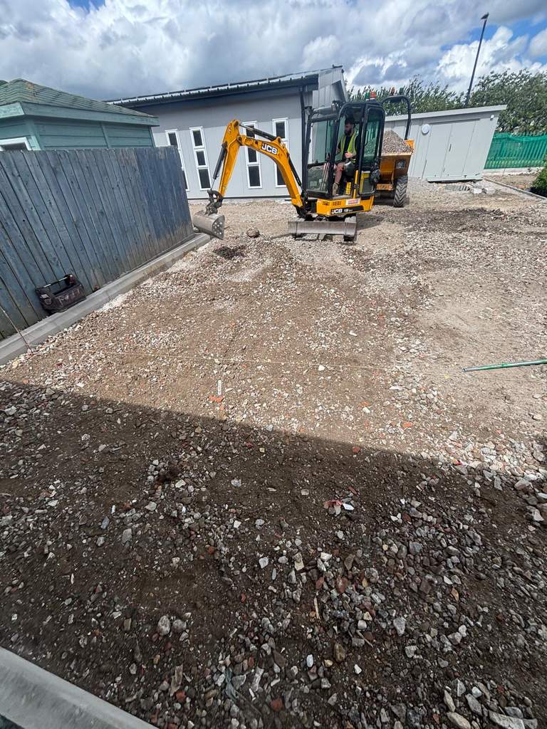 Attenuation tank excavation at Whitley Bay — M.Smithson LTD drainage contractor North East